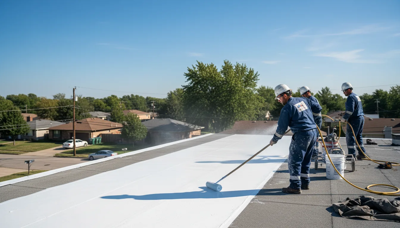 Commercial roof coating in Bonham, TX near me